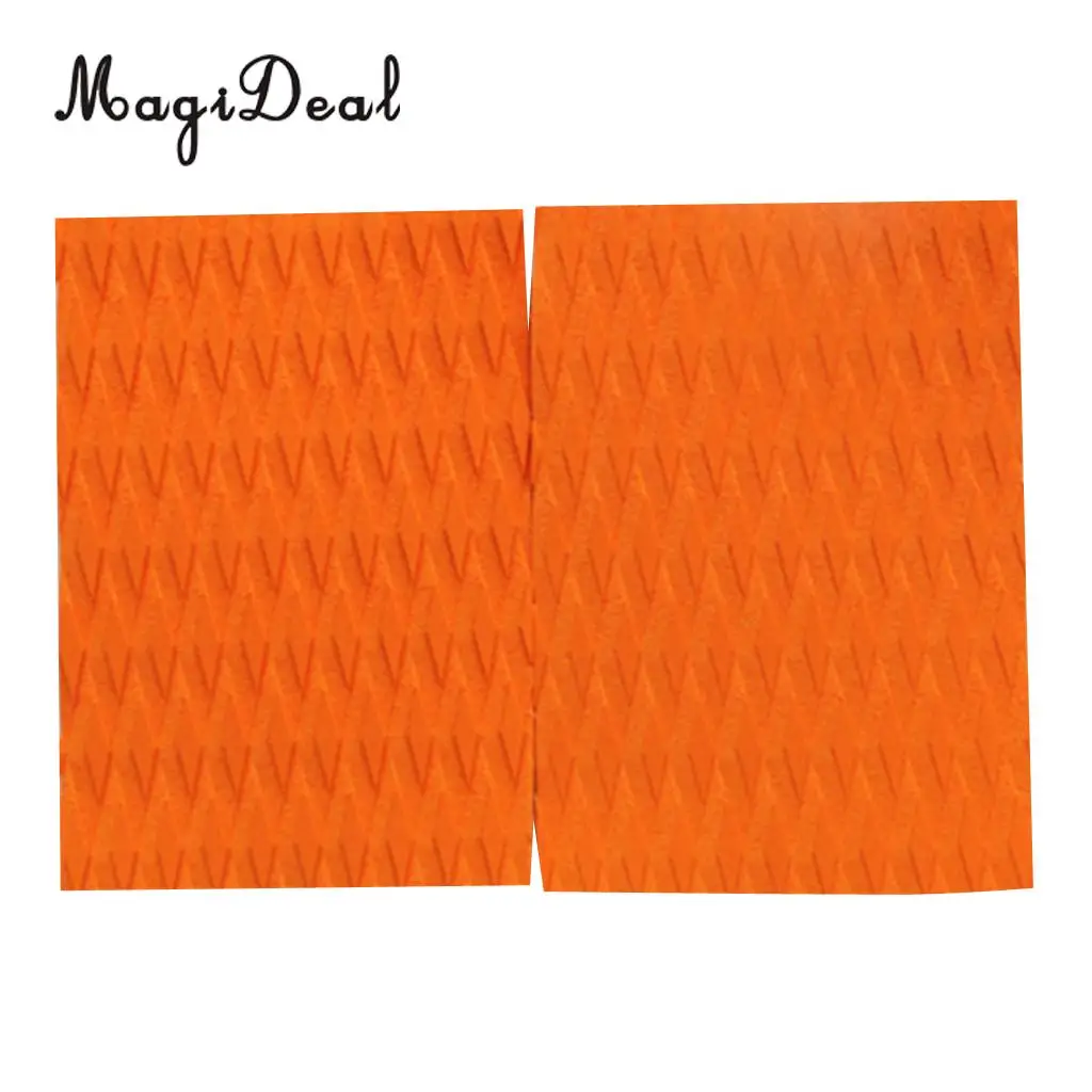 Durable 2 Pieces Premium EVA Surfboard Kiteboard Traction Pad Deck Grip Tail Pad DIY Surf Surfing Water Sports Accessories