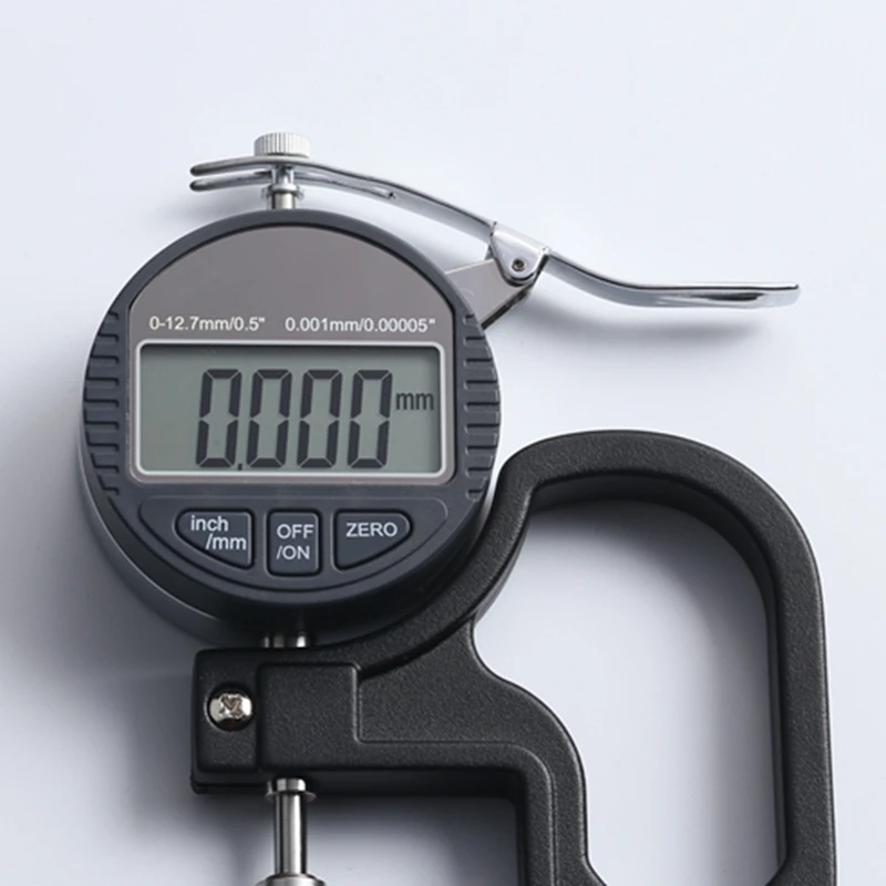Digital thickness gauge meter 0.001mm 10mm portable LCD electronic micrometer micron thickness tester with RS232 data output