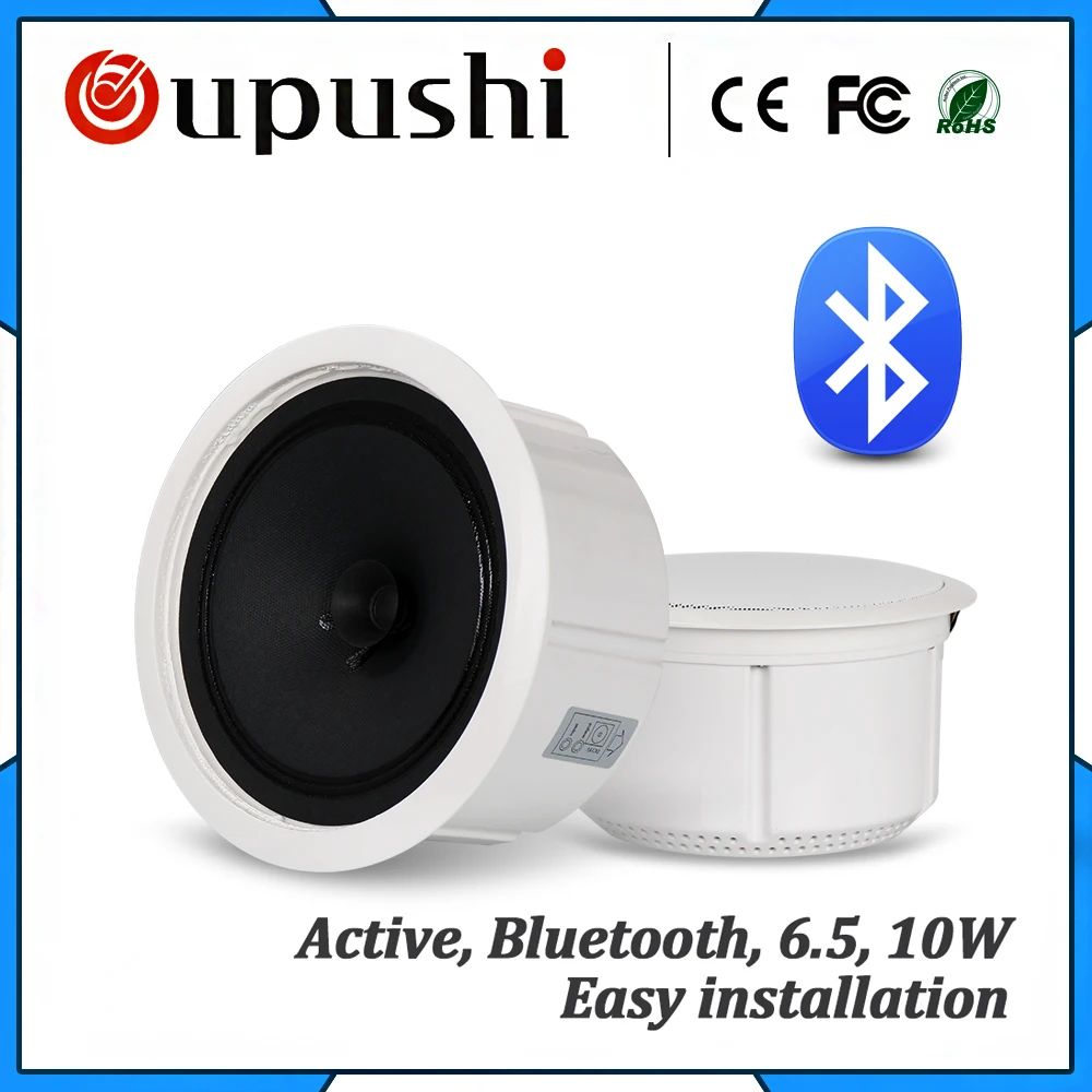 110v Abs Active Pa Sound System 6 5 Inch Ceiling Speaker Bluetooth