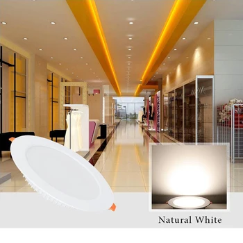 

1pcs/lot Dimmable Ultra thin 3W/4W/ 6W / 9W / 12W /15W/ 25W LED Ceiling Recessed Grid Downlight / Slim Round/Square Panel Light
