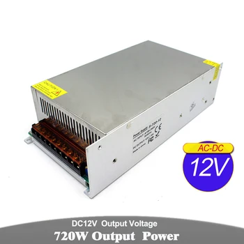 

Power Supply DC12V 60A 720W Led Driver AC110V 220V to 12 Volt Power Adapter light Transformer For Led Strip Lighting CCTV
