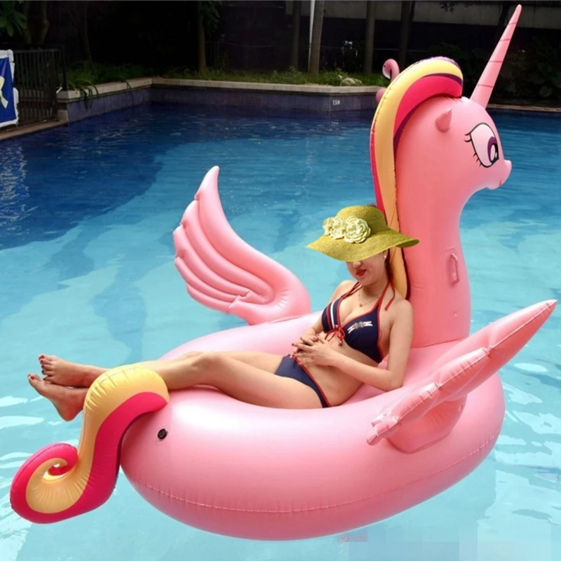 Бассейн Пляж гигантский Розовый Единорог надувной плот воды Забавные игрушки водные виды спорта надувные поплавок бассейн для Аксессуары