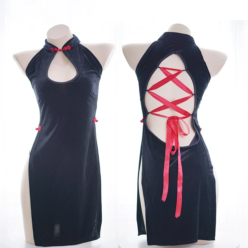 Сексуальное женское белье Cheongsam винтажное в китайском стиле для костюмированной