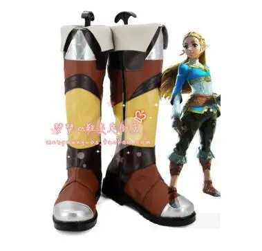 

The Legend of Zelda Boots Breath of the Wild Cosplay shoes Adult Women Halloween Carnival Cosplay Costume Accessories Props