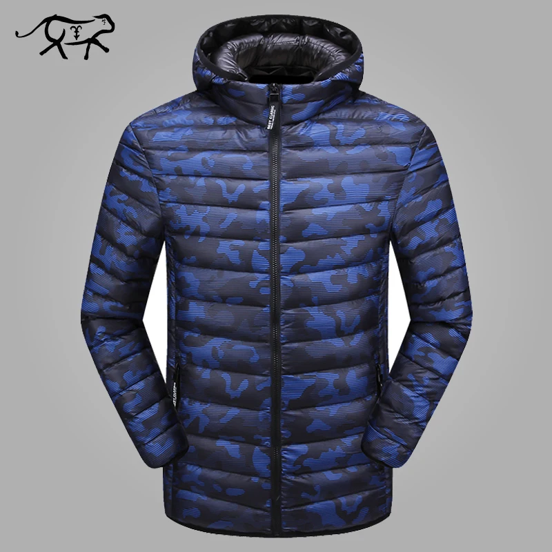 Goedkoop Winter Jas Mannen Camouflage Jas Mannen Warme Gewatteerde Hooded Overjas Fashion Casual Brand Down Parka Mannelijke Hoodies Plus Size M 4XL