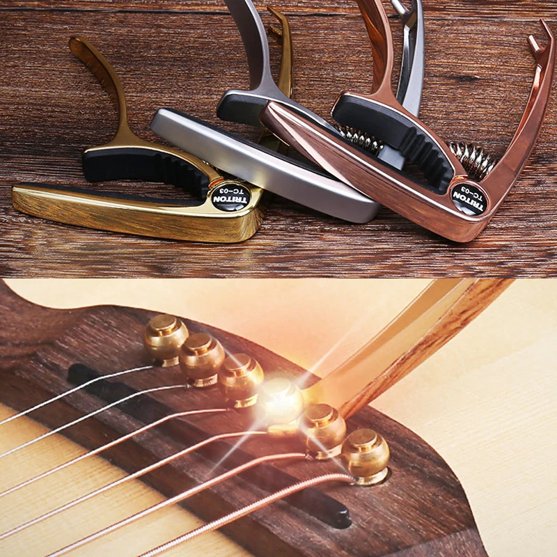 Metal Guitar Capo Della Lega di Alluminio Chitarra Tuner Pinza Professionale Chiave di Attivazione Capo per Elettrica Acustica Strumenti Musicali