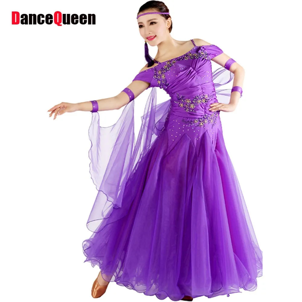 Buy Ballroom Dance Competition Dresses 5colors S M L