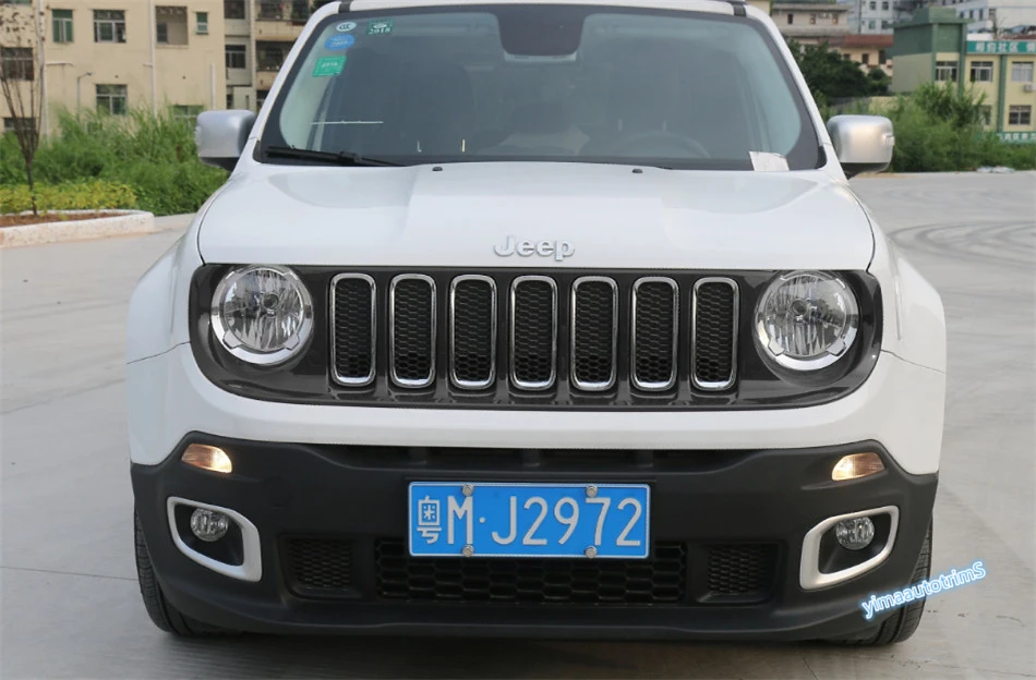 

7 Colors For Choice ! For Jeep Renegade 2015 2016 2017 ABS Front Grille Grill Cover Trim 1 Pcs