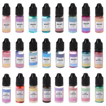 

JAVRICK 16g Resin Pigment Starry DIY Making Crafts UV Dye Jewelry Accessories 14 Color Shiny Best Accessory For DIY
