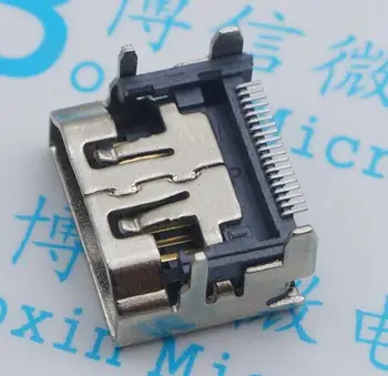 

50PCS/Lot SMD HDMI Female Jack connector 19PIN 180 Degrees 19P A Type