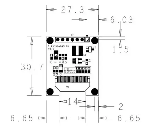 0,95 дюймов SPI полный цветной oled-дисплей SSD1331 96X64 Разрешение для Arduino