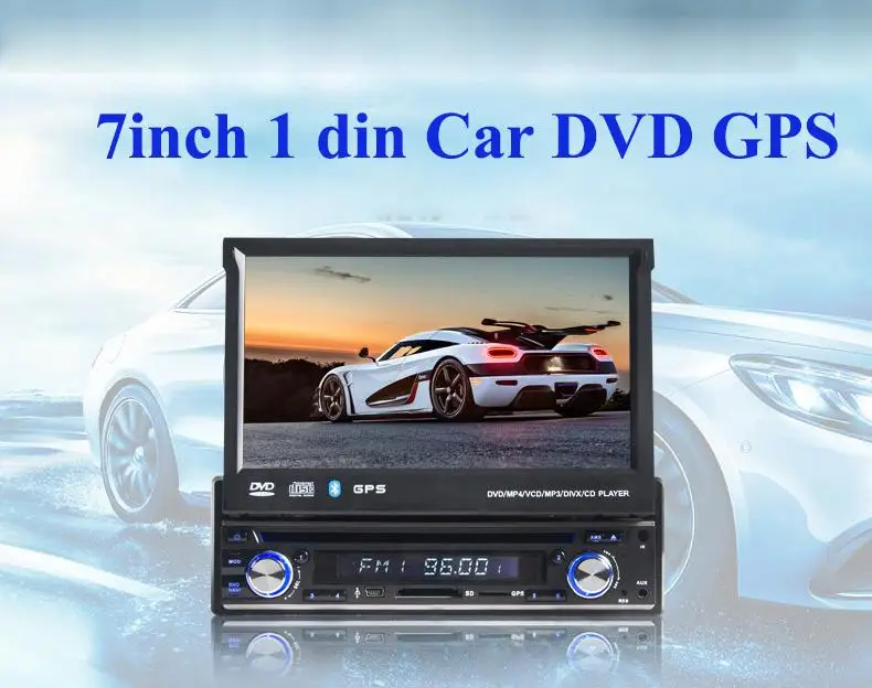 Clearance universal 1 Din 7" Car DVD GPS player with audio Radio stereo,USB/SD,BT,free map,rear view camera,Manually retractable screen 0 Clearance universal 1 Din 7" Car DVD GPS player with audio Radio stereo,USB/SD,BT,free map,rear view camera,Manually retractable screen 0