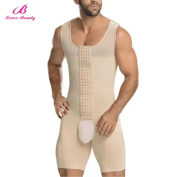 

Men Waist Trainer Full Body Shaper Vest Abdomen Plus Size 6XL Steel Boned Bodysuit Open Crotch Slim Fit Tighten Underwear