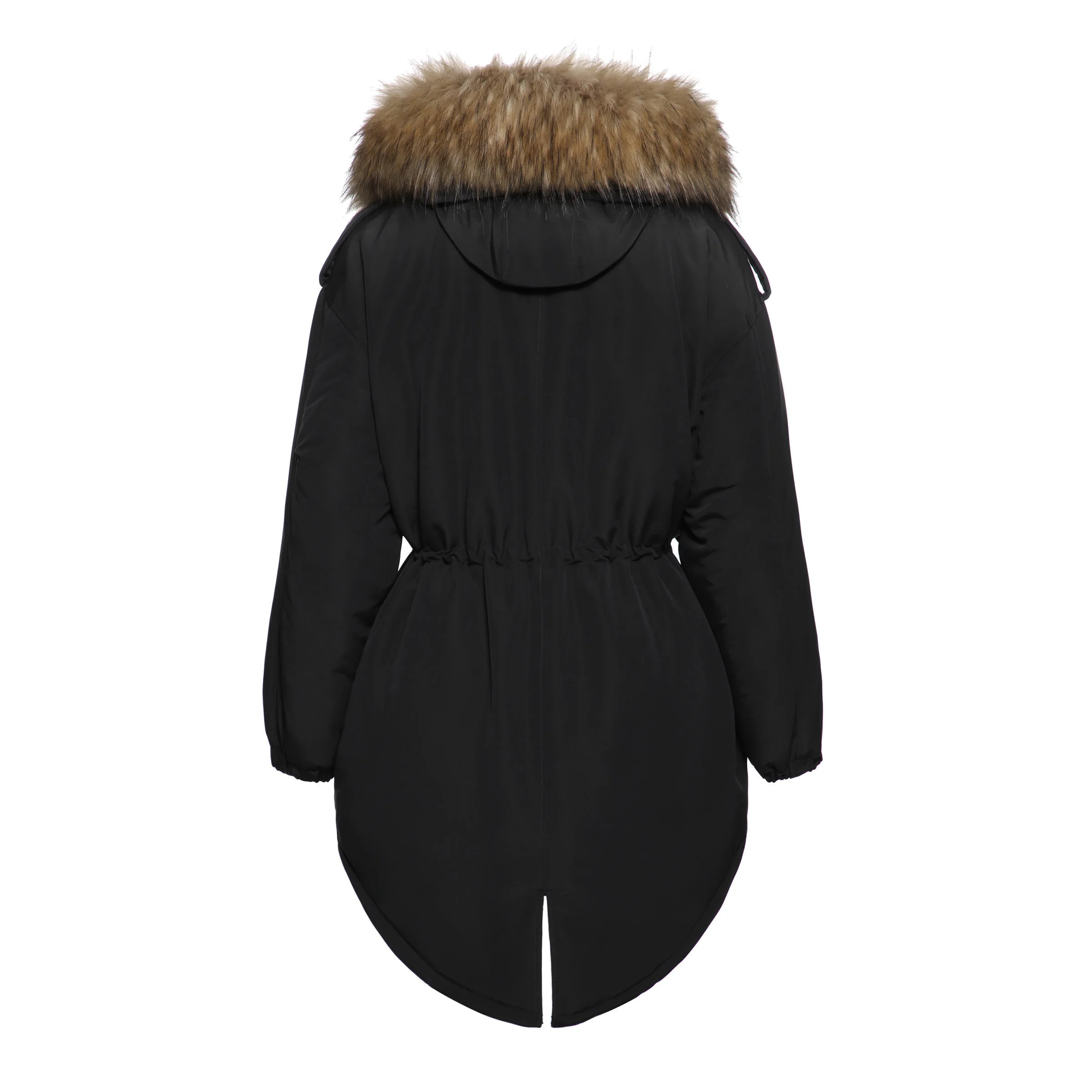 2018 Новая модная зимняя куртка для женщин теплое пальто искусственный мех хлопок флисовое женский длинный с капюшоном парки Толс