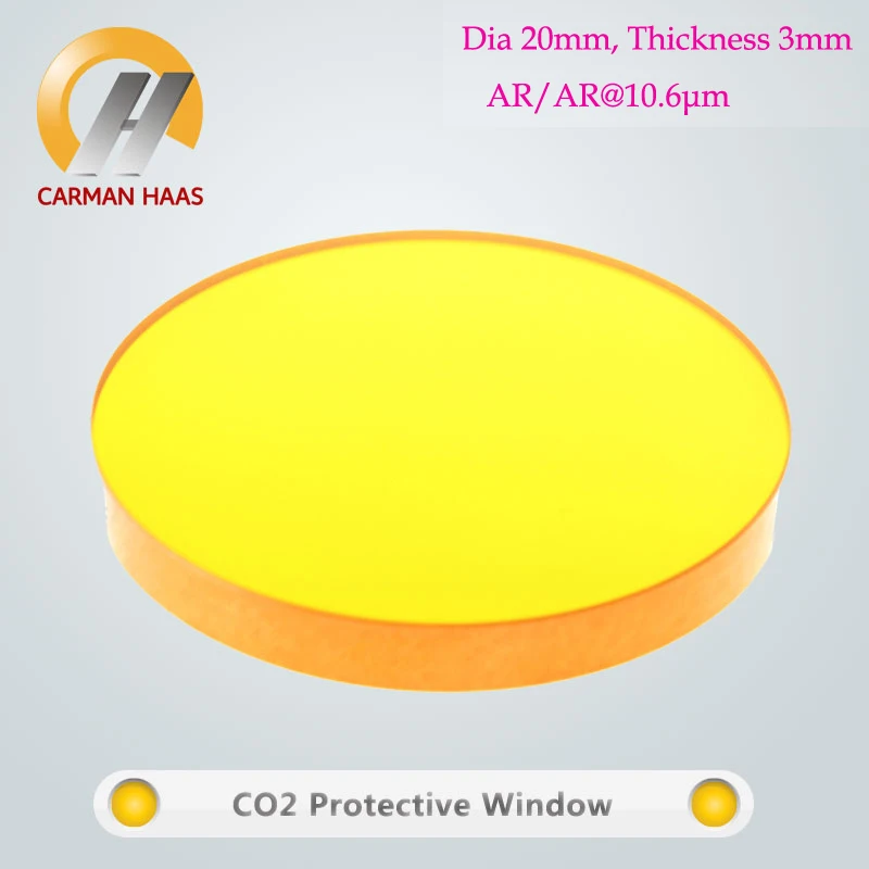 Высококачественное защитное стекло Carmanhaas CO2 ZnSe для лазерной машины диаметром 20