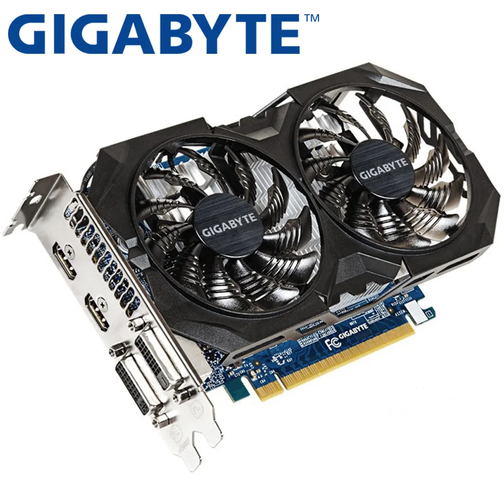 GIGABYTE, оригинальная Видеокарта GTX 750 Ti, 2 Гб, 128 бит, GDDR5, видеокарты для nVIDIA Geforce GTX 750Ti, Dvi, Hdmi, используемые VGA карты