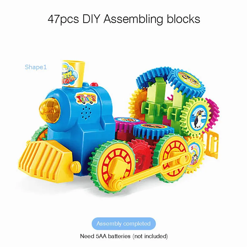

baby remote control car DIY Imagination Building Bricks Blocks Remote Control Train Building Kit Toys best gift