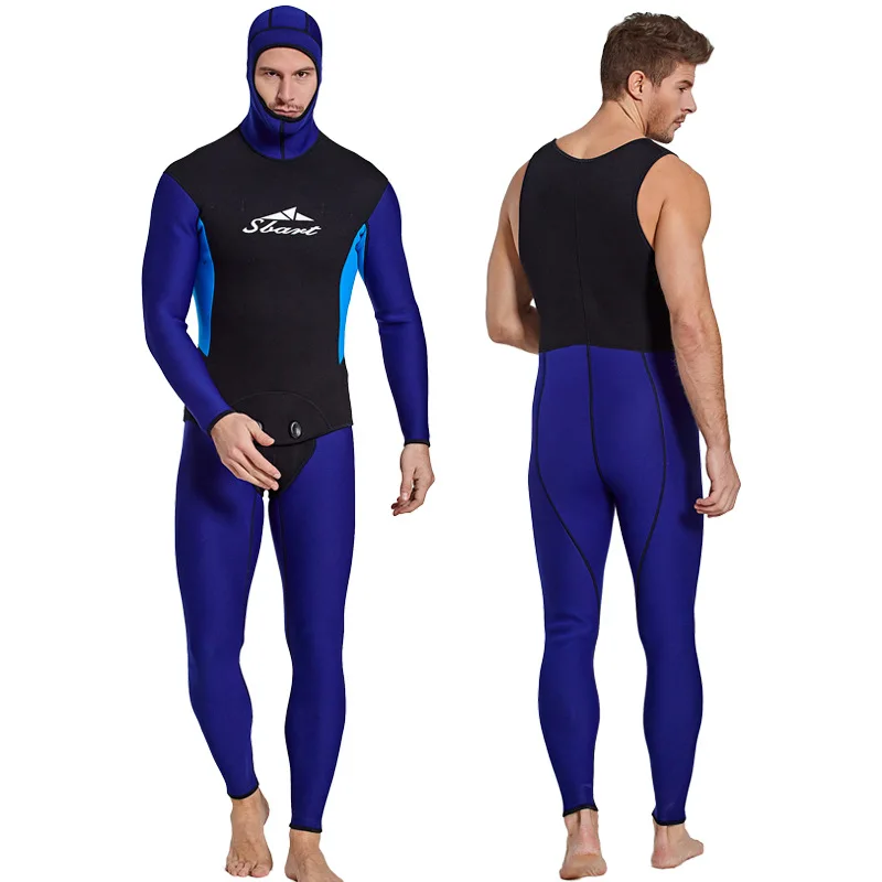 

3mm neoprene men's long sleeve one piece diving wetsuit scuba diving suit wetsuit spearfishing suit