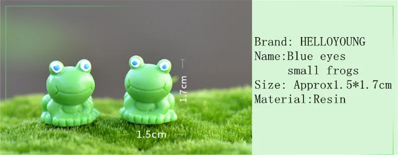 Blue Eyes Frogs Miniature Garden Yard Lawn Ornament Decoration Figurine DIY 5pcs