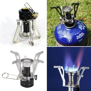 

100Pcs/Lot Portable Outdoor Camping Picnic Cookout Mini BBQ Gas Stove Cooker Tools