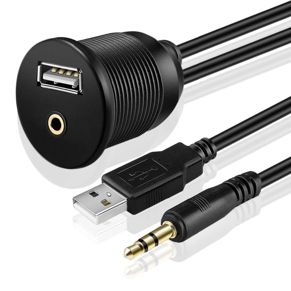 USB AUX кабель для скрытого монтажа панель приборной панели крепление на приборную +