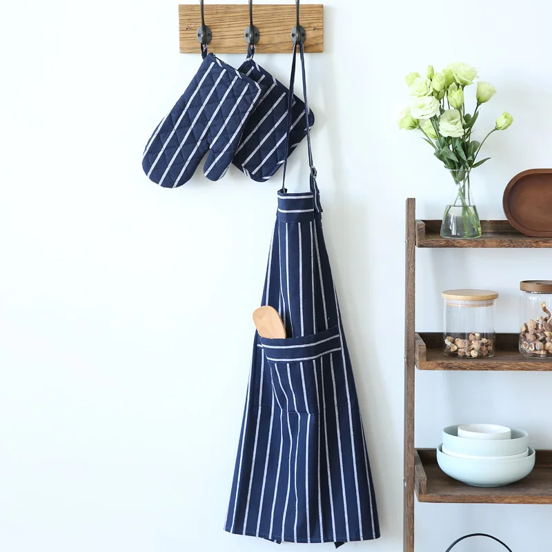 

Creative Fashionable Shads Cloth art Adjustable Apron With Pocket Potmat Napkin Insulated Pad Oven Gloven Placemat