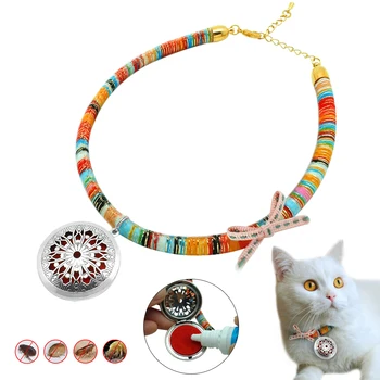 

Flea and Tick Collar Cat Dog Flea Collar Anti Pest Lice Collars Ethnic Style Pet Cat Accessories for Small Medium Dog Cat