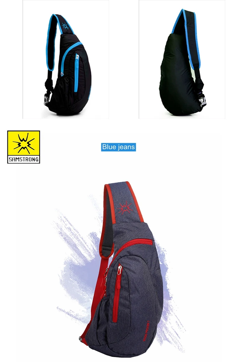 Мужская нагрудная сумка, нейлоновая, водонепроницаемая, для путешествий, Спортивная, через плечо, слинг, нагрудная сумка, для альпинизма, для мобильного телефона, сумка на пояс
