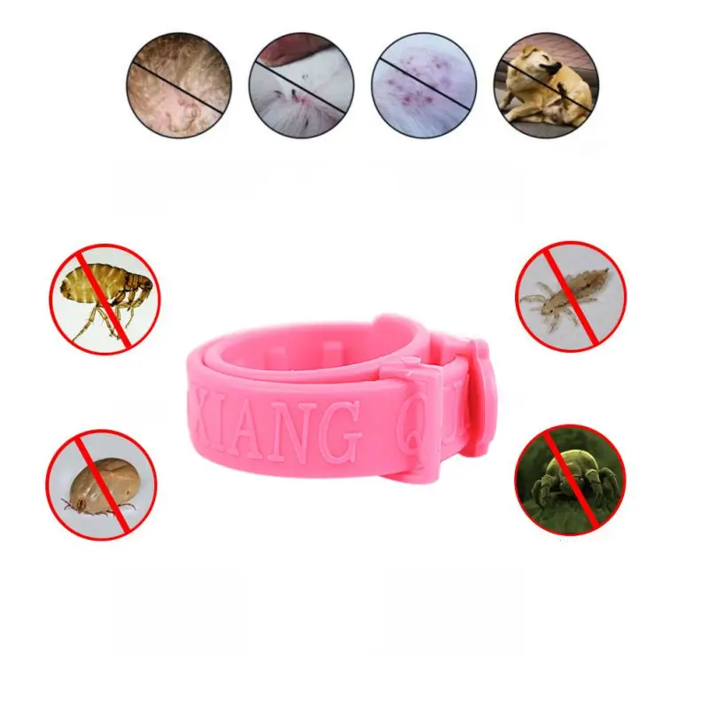 Pets Dog Cat Anti Flea Fleas Control Reject Collars Neck Solid Ring For