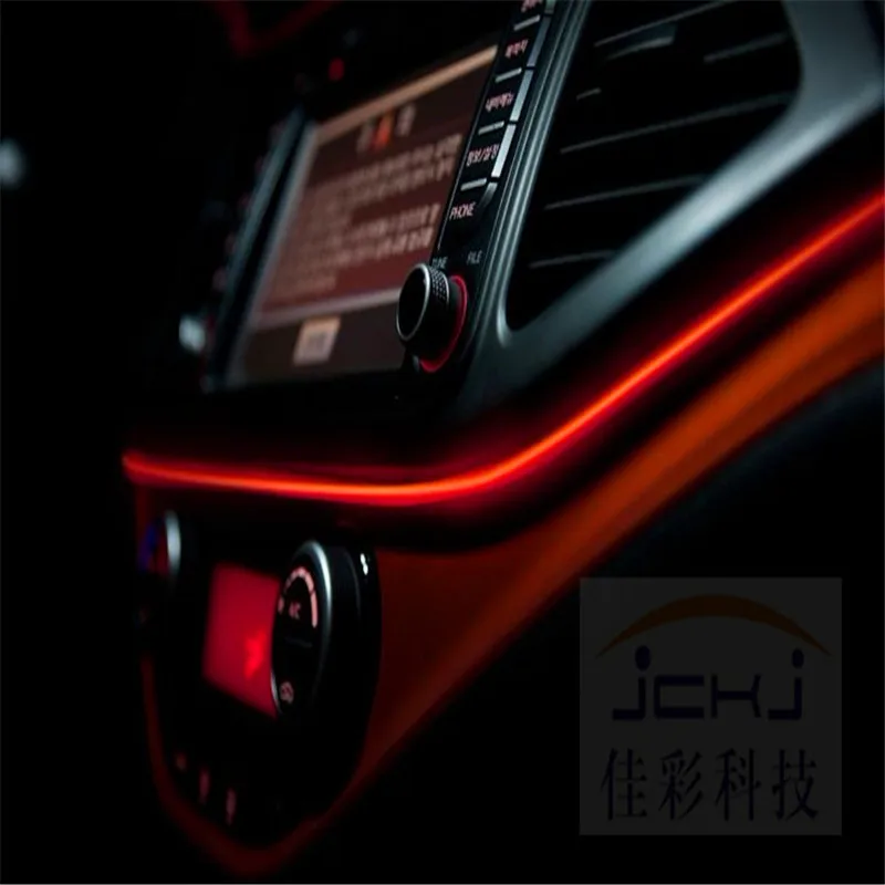 JingXiangFeng новейший DIY EL провод чехол для Skoda Rapid / Superb B5 B6 B8 украшение автомобиля