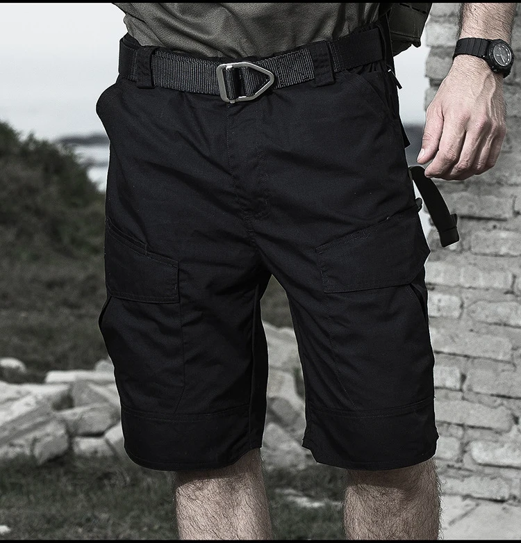 Лето Militar водонепроницаемые тактические карго шорты мужские тефлоновые камуфляжные армейские военные шорты мужские спортивные походные уличные шорты