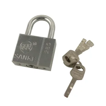 

Metal Padlock with 4pcs Keys 2'' Length Luggage Suitcase Gate Anti-theft Locks
