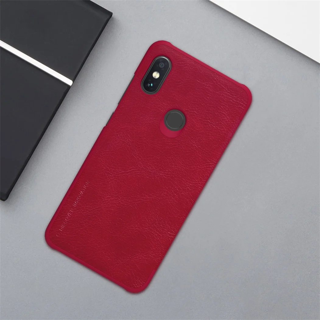 For Xiaomi Redmi Note 6 Pro Flip Case Nillkin QIN Series Leather Case Card Pocket Wallet Flip Cover for Xiaomi Redmi Note6 Pro xiaomi leather case glass