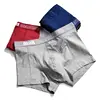 Boxer en coton pour Homme, sous-vêtements, caleçons, Slip, 4 pièces/ensemble ► Photo 2/6