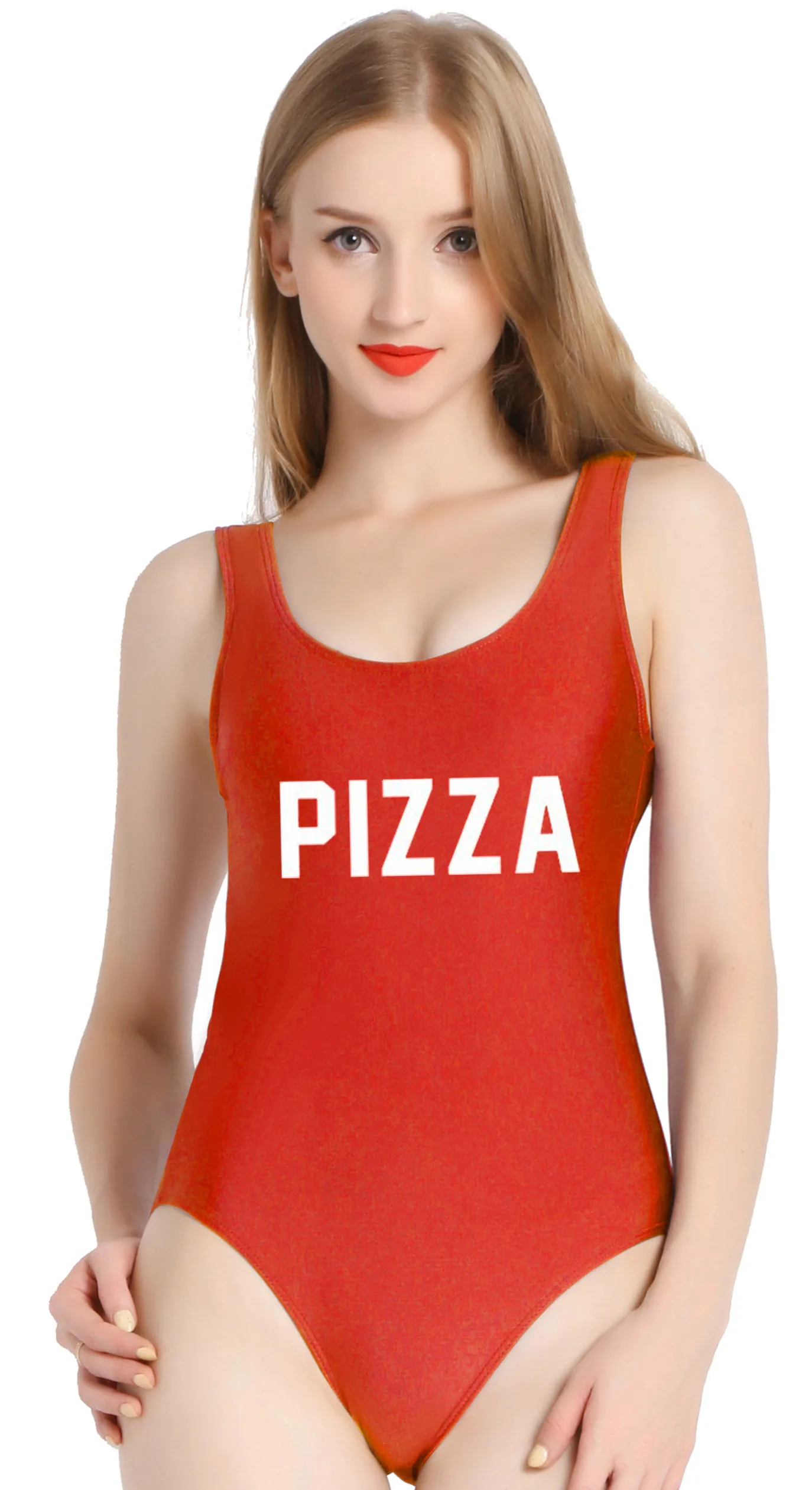 Pinjia Cute One Piece Swimsuit With High Cut And Low Back For Women Bathing Suits