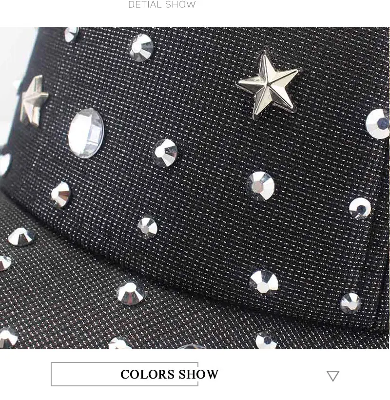 Летняя мода Soild для женщин Мужская Бейсболка Snapback шапка с бриллиантом Хип Хоп Регулируемый Прохладный Sunhat casquette gorras низкая цена