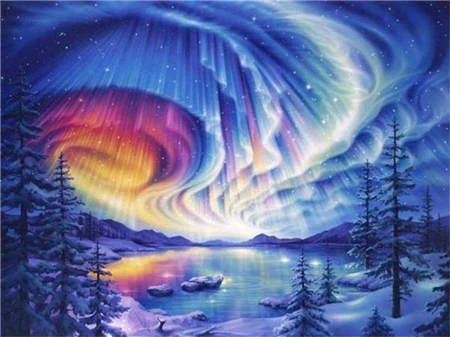 Алмазная живопись зимняя Алмазная вышивка Снежный пейзаж рукоделие полный квадратный пейзаж мозаика крестиком Настенный декор