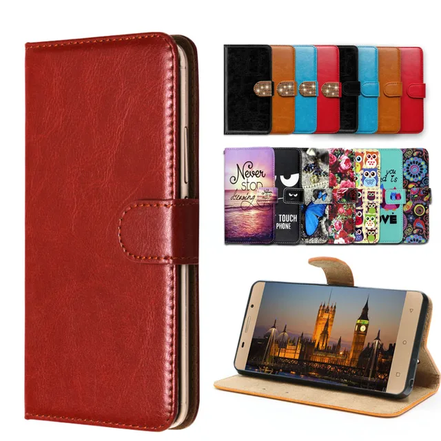 Best Offers Vintage Flip Case with kickstand Luxury PU Leather case for Haier Terra T50,lovely cool Cartoon Wallet Fundas Cover 