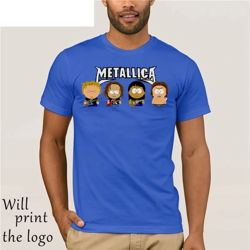 band T-shirt Men Clothing 100% cotton new brand-Clothing T-Shirts South park band T-shirt Men Clothing 100% cotton new brand-Clothing T-Shirts South park