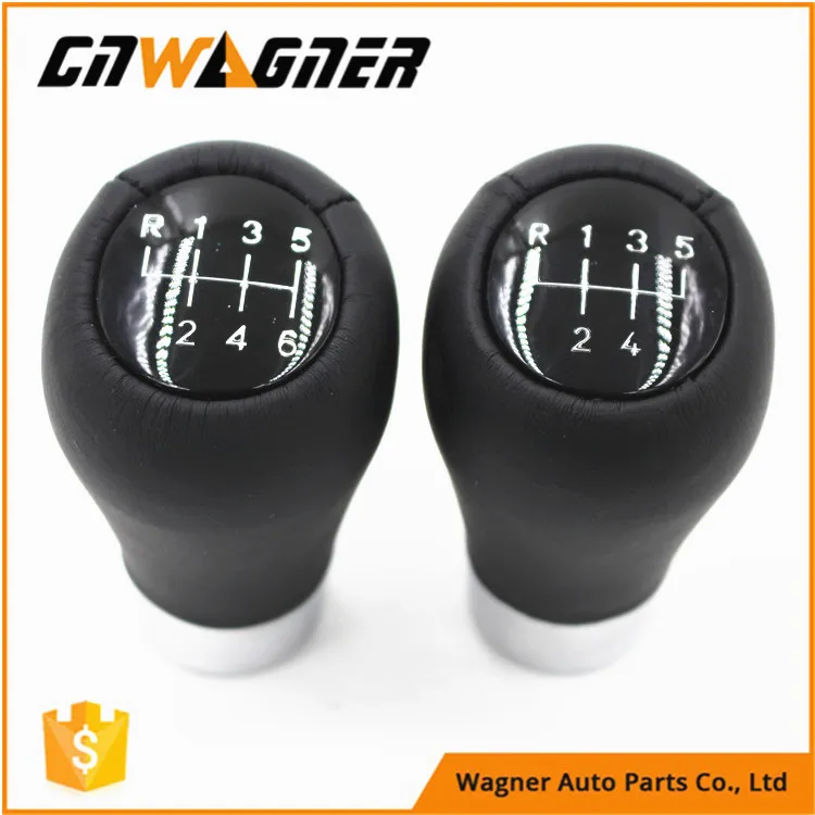 CNWAGNER 5speed 6speed Genuine Leather Gear Knob for BMW E60 E90 E46 E36 all series .