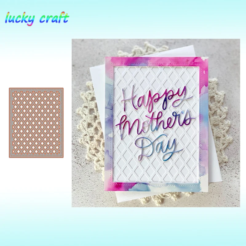 

Luck YCraft Diamond Hollow frame Metal Cutting Dies for DIY Scrapbooking Embossing Paper Cards Making Crafts Dies Cut 2019