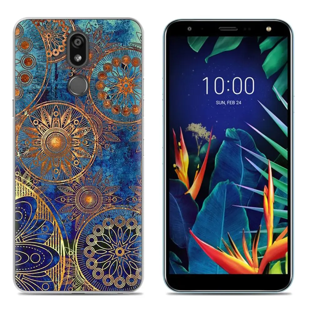 2 Мягкий чехол для телефона LG K40/K12 Plus, 5,7 дюймов, Модный Цветной силиконовый чехол из ТПУ с рисунком - Цвет: 2
