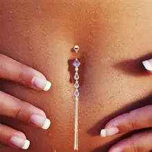 Vysoce kvalitní piercing do pupíku z lékařské oceli