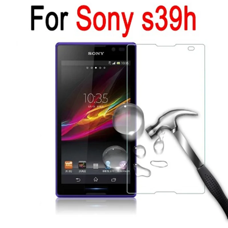 0 3 мм закаленное стекло для Sony Xperia C C2305 S39H 2.5D защитный взрывозащищенный чехол с