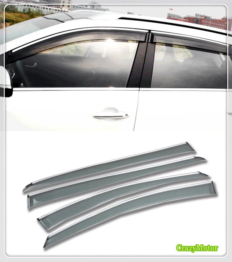 Car cover For KIA Sportage 2016 2017 4PCS Car Window Visor Vent Shade