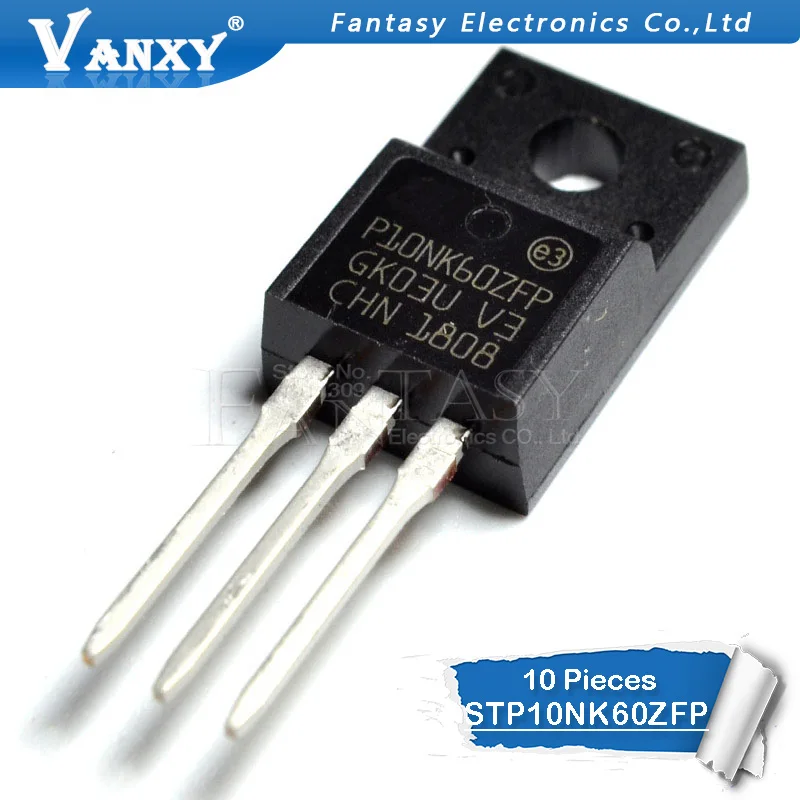 10 x P14NK60ZFP STP14NK60ZFP N-channel Power MOSFET TO-220F