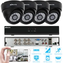 KKMOON 8CH H.264 960 H/D1 DVR система безопасности с 4 шт 800TVL IR-CUT камера ночного видения для домашнего видеонаблюдения