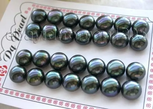 

hot sell new - -hot Wholesale 14pairs Natural 13mm Black Pearl Earrings