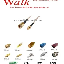 SMB Женский SMB Мужской rg179 кабель, SMB Мужской Женский rg179 кабель, SMB Кабель Адаптера