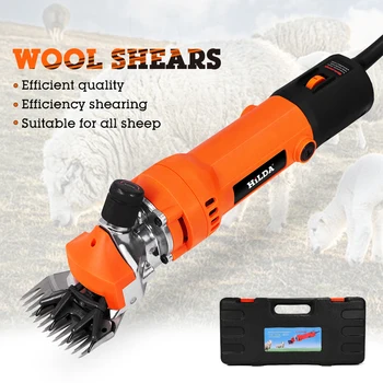 

220V Electric Sheep Shearing Clipper Scissors Shears Cutter Goat Horse Clipper Machine 6 Gears Speed 13 teeth blade